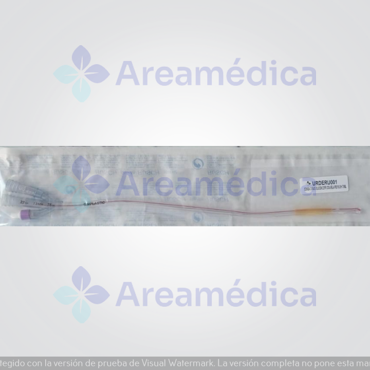 Sonda Couvelaire 3 Vias Silicon 22FR Balon 75ML Rusch Transparente