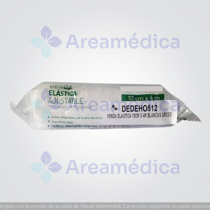 Venda Elastica 10CMX4M Blanca