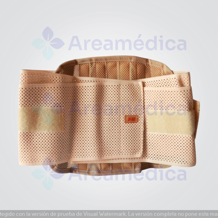 Faja Lumbar Talla XL Lumbo Sacra Deluxe Cierre Magico Doble Ajuste 27CM Alto