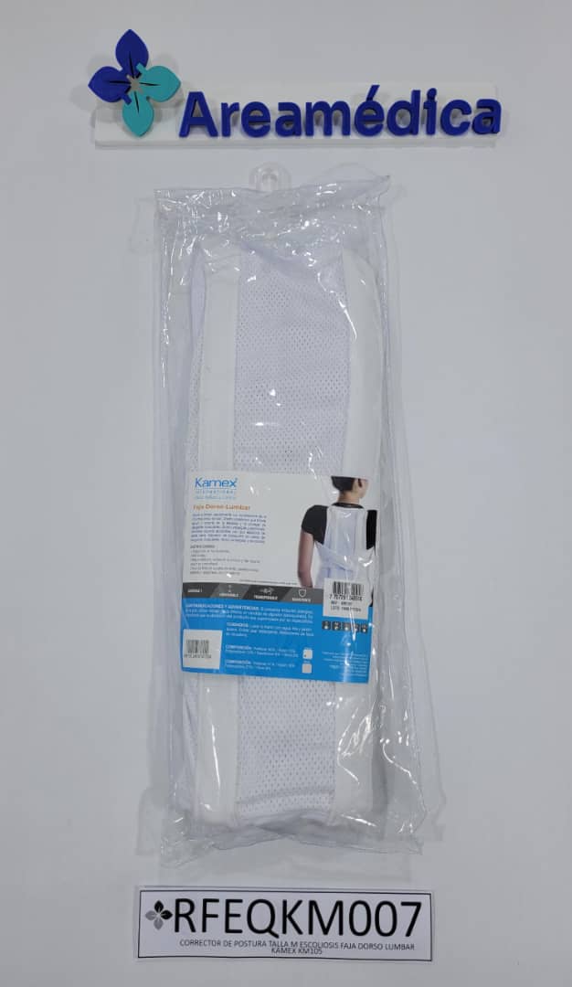 CORRECTOR DE POSTURA TALLA M ESCOLIOSIS FAJA DORSO LUMBAR KM105