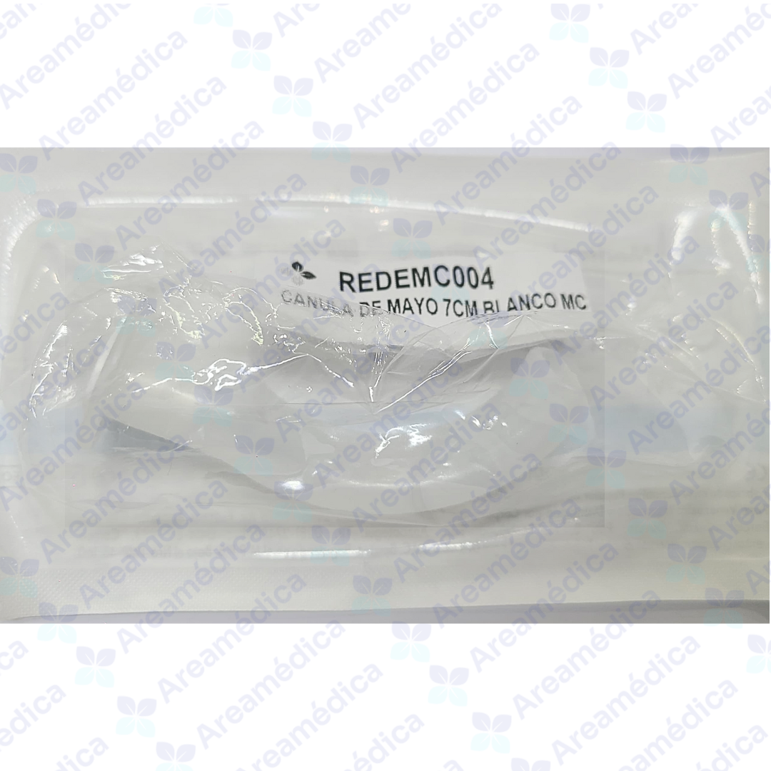 CANULA DE MAYO 7CM BLANCO TUBO DE GUEDEL 70MM PRECIO X UNIDAD