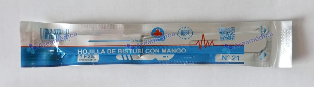 Hojilla de Bisturi con Mango Numero 21