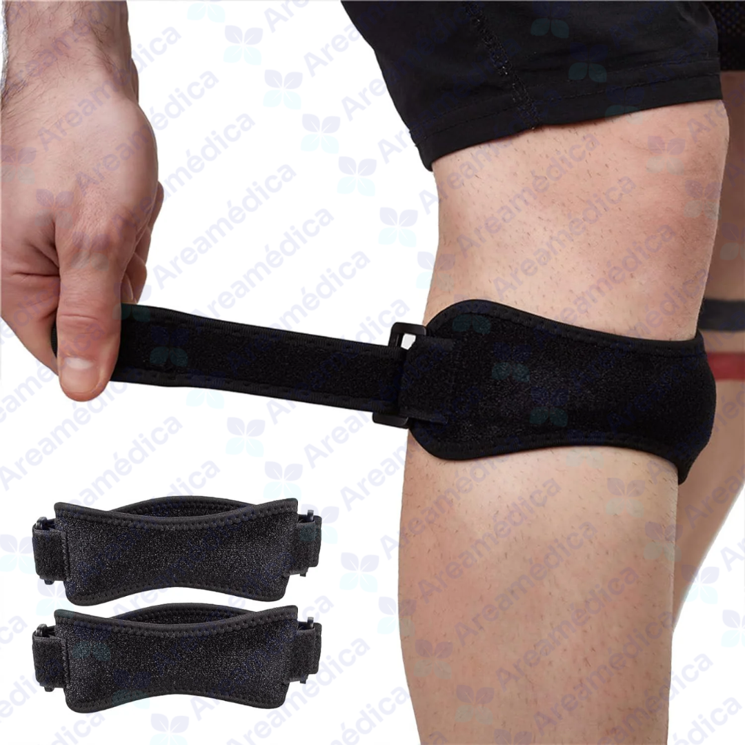 SOPORTE DE ROTULA SENCILLA UNIVERSAL 1 TIRA NEGRO RODILLERA ROTULIANA X UNIDAD