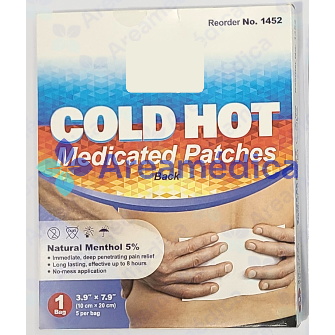 APOSITO CON MENTOL AL 5% 10 X 20CM LUMBAR PRECIO X SOBRE 5UND