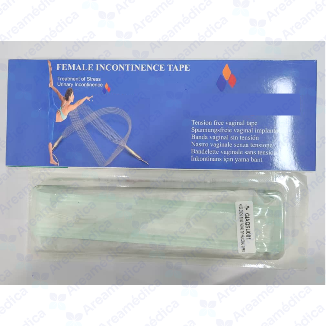 KIT DE CINCHA SLING VAGINAL TVT HELICOIDAL CINTA TRANSVAGINAL INCONTINENCIA