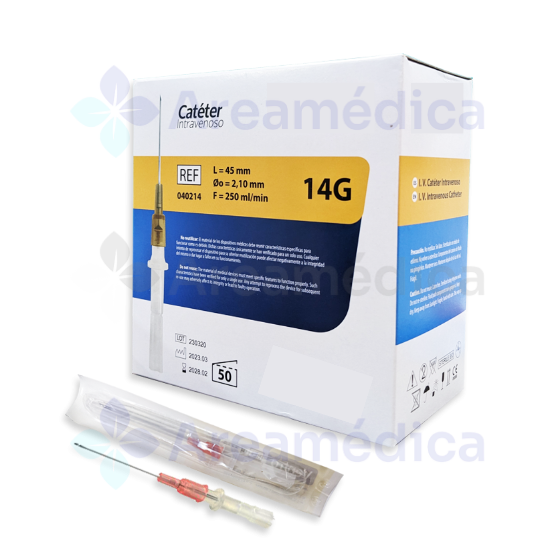 JELCO 14G X 45MM 2.10MM F=250ML/MIN CATETER