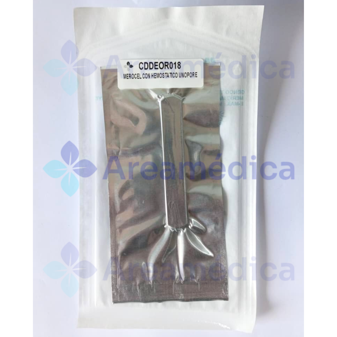 MEROCEL CON HEMOSTATICO TAPON NASAL ESTERIL UNIDAD