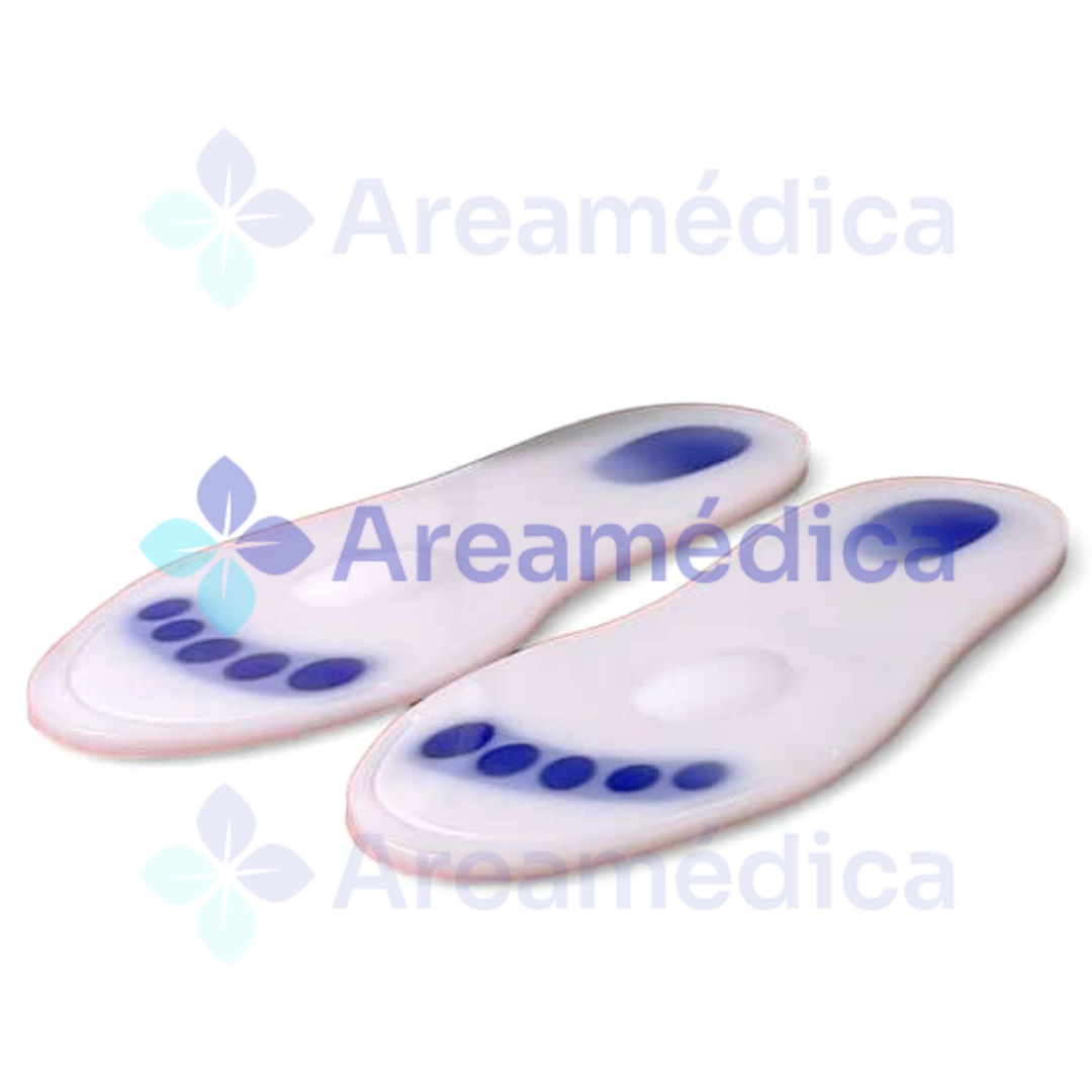 PLANTILLAS 100% SILICON TALLA L BLANCA PRECIO X PAR TALLA 41-42