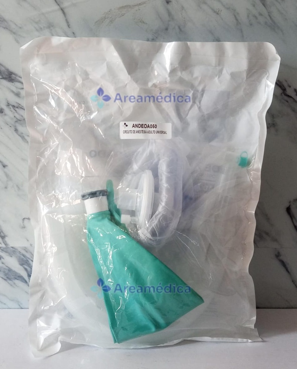 Circuito de Anestesia Adulto Universal con Mascara de Anestesia Bolsa 3L Filtro