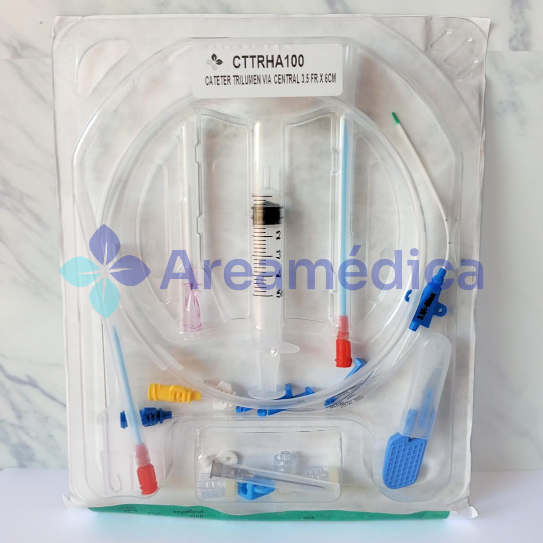 KIT CATETER TRILUMEN VIA CENTRAL 3.5FR X 6CM CATETER CVC 3.5X6
