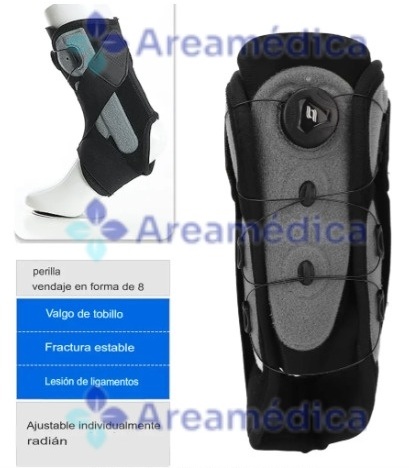 Tobillera Inmovilizadora Talla L Soporte Lateral Metalico Uso Con Calzado Tobill