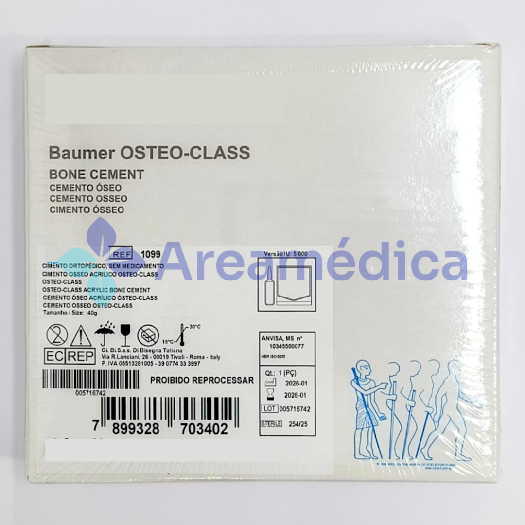 CEMENTO OSEO QUIRURGICO 40GR SIN GENTAMICINA RX CEMENTO
