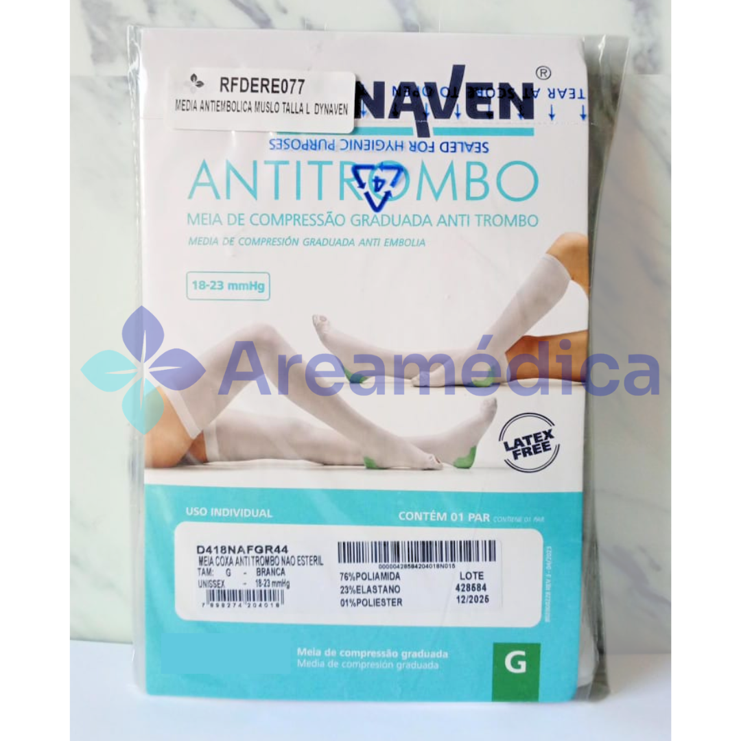 MEDIA ANTIEMBOLICA MUSLO TALLA L COMPRESION 18-23 MMHG
