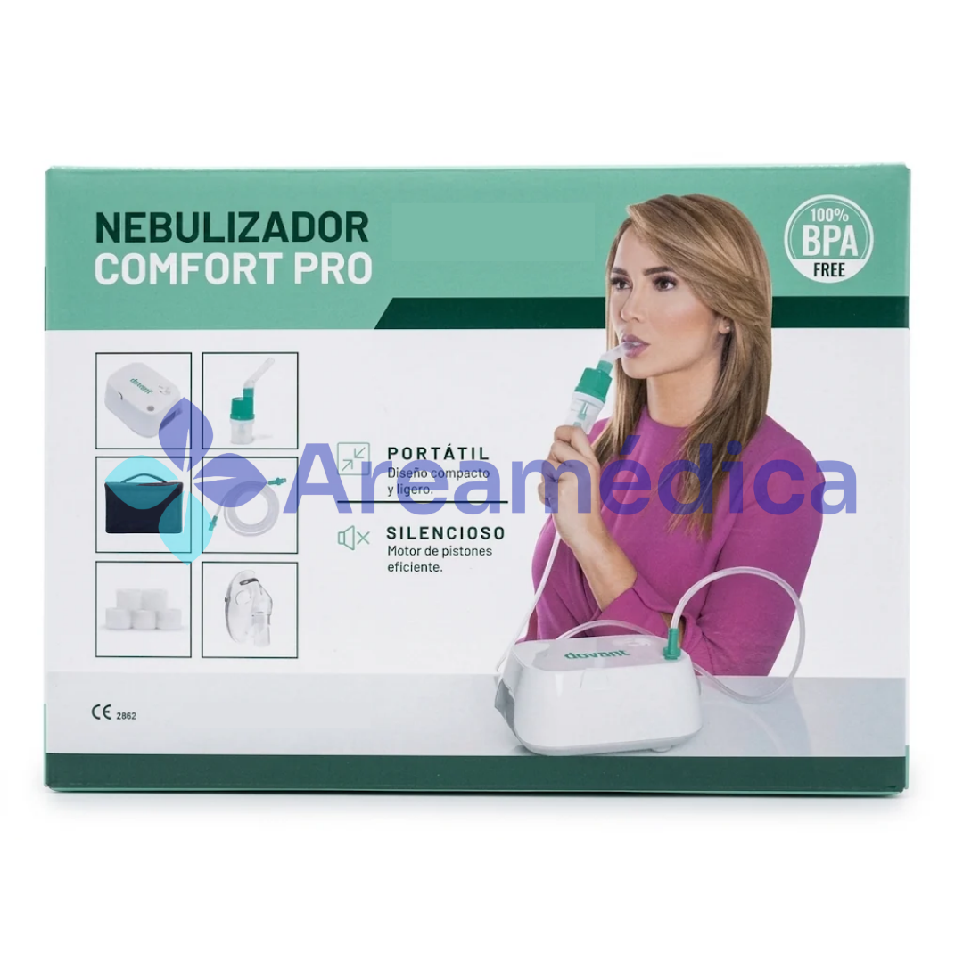 NEBULIZADOR PORTATIL COMPRESOR CONFORT PRO BLANCO ADULTO PEDIATRICO 35 PSI 42.2