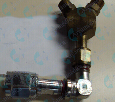 Conexion   en Y 1 extremo Diss  Aire  2 extremos Oxigeno