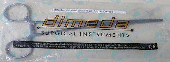 Pinza de Rochester Pean Recta