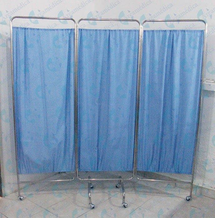 PARABAN 3 CUERPOS ACERO INOXIDABLE. TELA AZUL